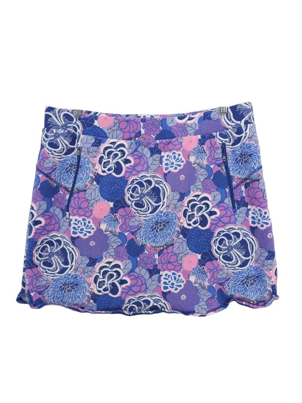 T BY TALBOTS Skort Spring Blossoms Floral Lined Stretch Size 2X